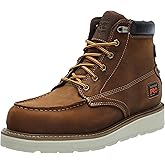 Timberland PRO Men's Gridworks 6 Inch Soft Toe Waterproof Industrial Wedge Work Boot, Golden Brown-2024 New, 12 W