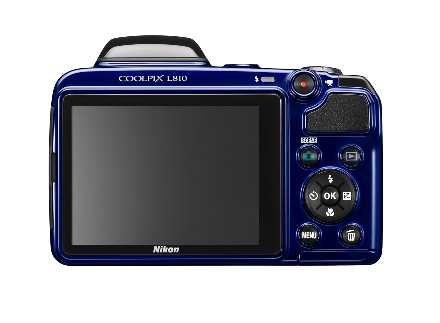 Amazon.com : Nikon COOLPIX L810 16.1 MP Digital Camera with 26x Zoom NIKKOR  ED Glass Lens and 3-inch LCD (Blue) : Point And Shoot Digital Cameras :  Camera & ...