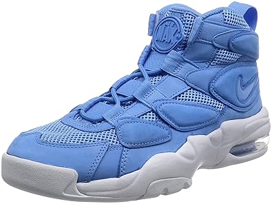 nike uptempo blue and grey