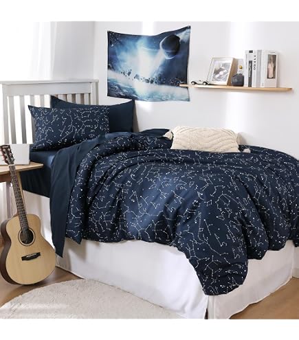 MOUMOUHOME 3D Running Horses Bedding Set Twin Size - Purple/Gray Horse Print Duvet Cover & Pillowcase - View #10