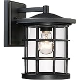 Quoizel Asheville 10.5" Marine-Grade Wall Sconce, Oil-Rubbed Bronze, Dimmable, Coastal Wet Rated