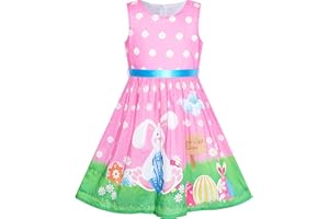 Sunny Fashion Girls Dress Blue Flower Print