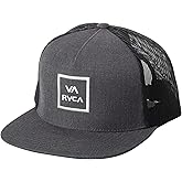RVCA Men's Trucker Hat, Structured Hat with Stretch Mesh Back, Adjustable Snapback Closure