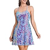 ODIZLI Women's Spaghetti Straps Sparkly Sequins A Line Swing Party Nightclub Dance Mini Dress Above Knee Length
