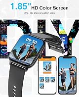 LLKBOHA Smart Watch Men Women 1.85 inch Fitness Tracker 110+ Sports view 6