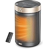 Dreo Space Heater, Portable Electric Heaters for Indoor Use with Thermostat and Remote, 2024 Upgraded, Digital Display, 12H T