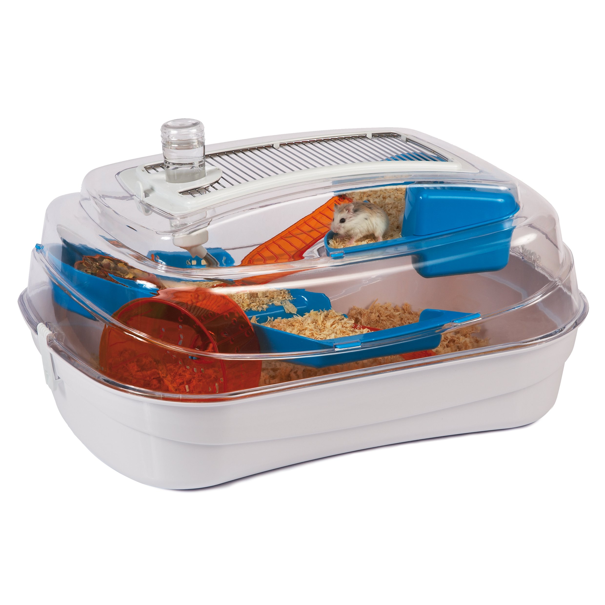 Rosewood Abode Dwarf Hamster & Mouse Home, Grey/Blue