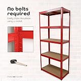 DIVCHI 5 Tier Heavy Duty Storage Rack Aluminium Garage Shelving 875 kg Load view 2