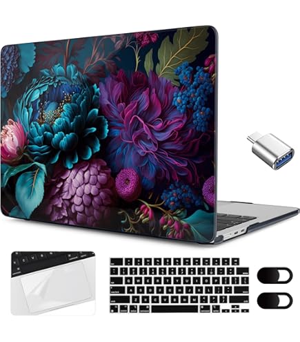 KEROM MacBook Air 15 Hülle - Ultradünne Transparente Case Für 2023-2025 Modelle