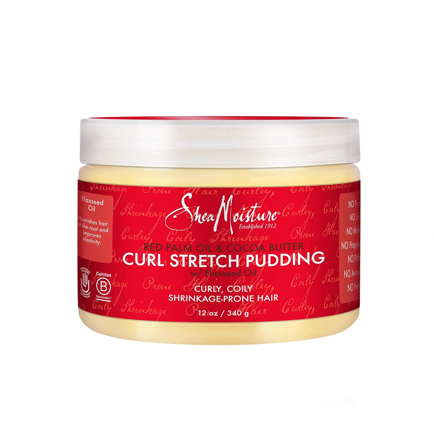 SheaMoisture Red Palm Oil & Cocoa Butter Curl Stretch Pudding Styler, 12 Ounce : Beauty