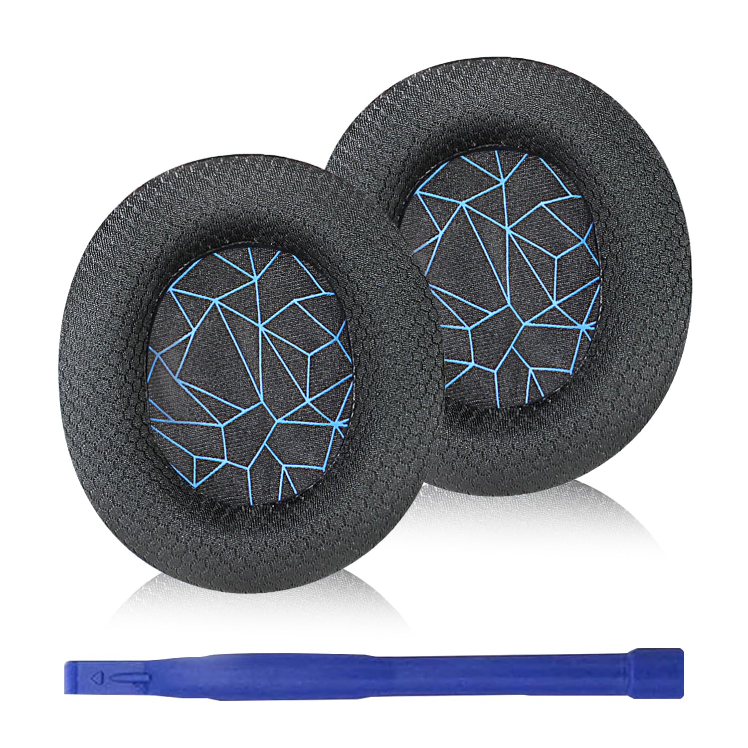 Adhiper Arctis 7 Ear Pads Compatible with SteelSeries Arctis 1/3/5/7/7P/Pro/9/9X/Prime Replacement Ear Pads Cushions (Blue Print)