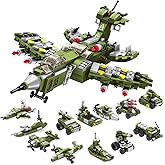 WIDELAND STEM Building Blocks Toys, Engineering Building Bricks Model Car for Kids, 25-in-1 Destroyer Fighter Playset Creativ