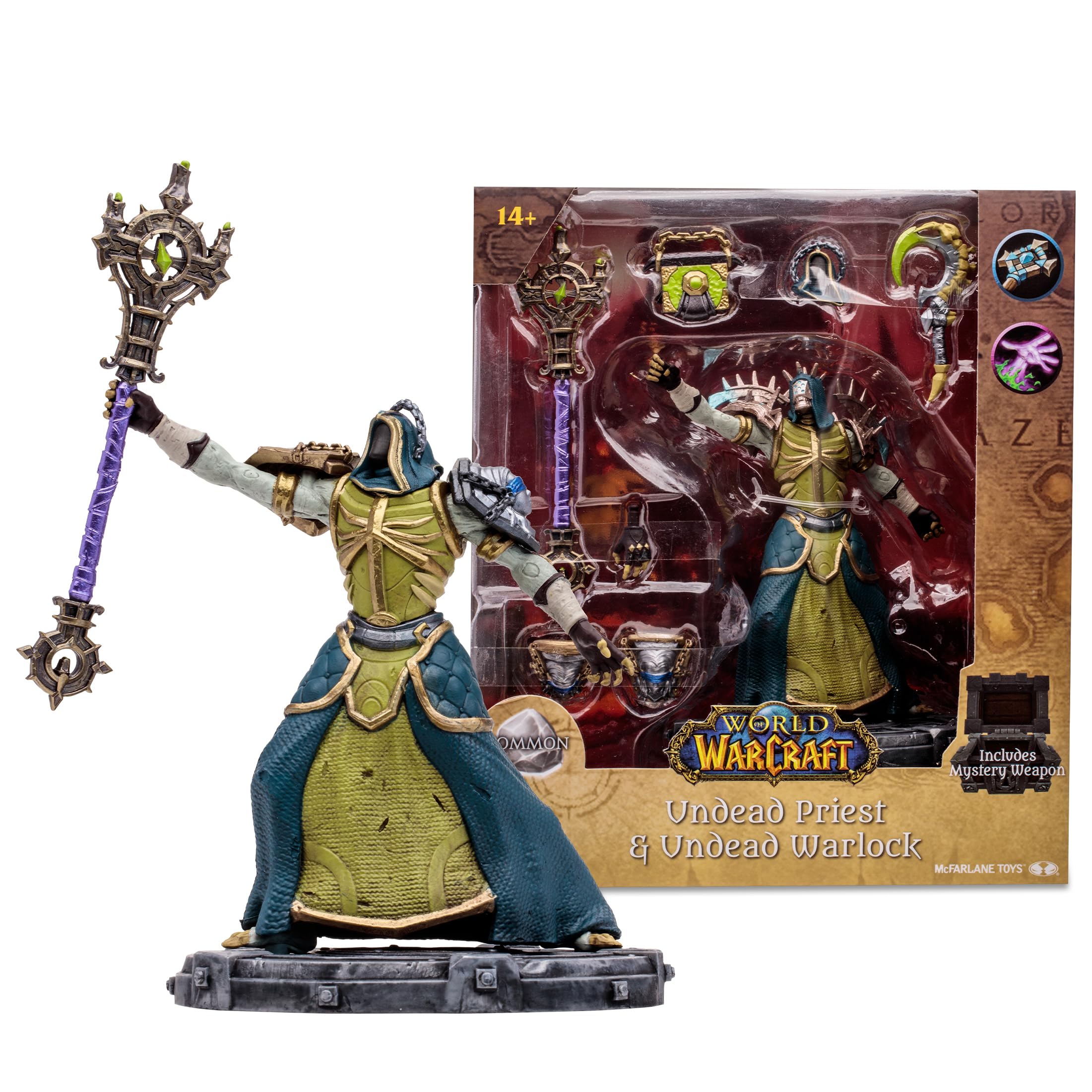 McFarlane Toys World of Warcraft 6" - Undead: Priest/Warlock Action Figure - Incredibly Detailed 1:12 Scale Figure Based on the Global Phenomenon — image 1