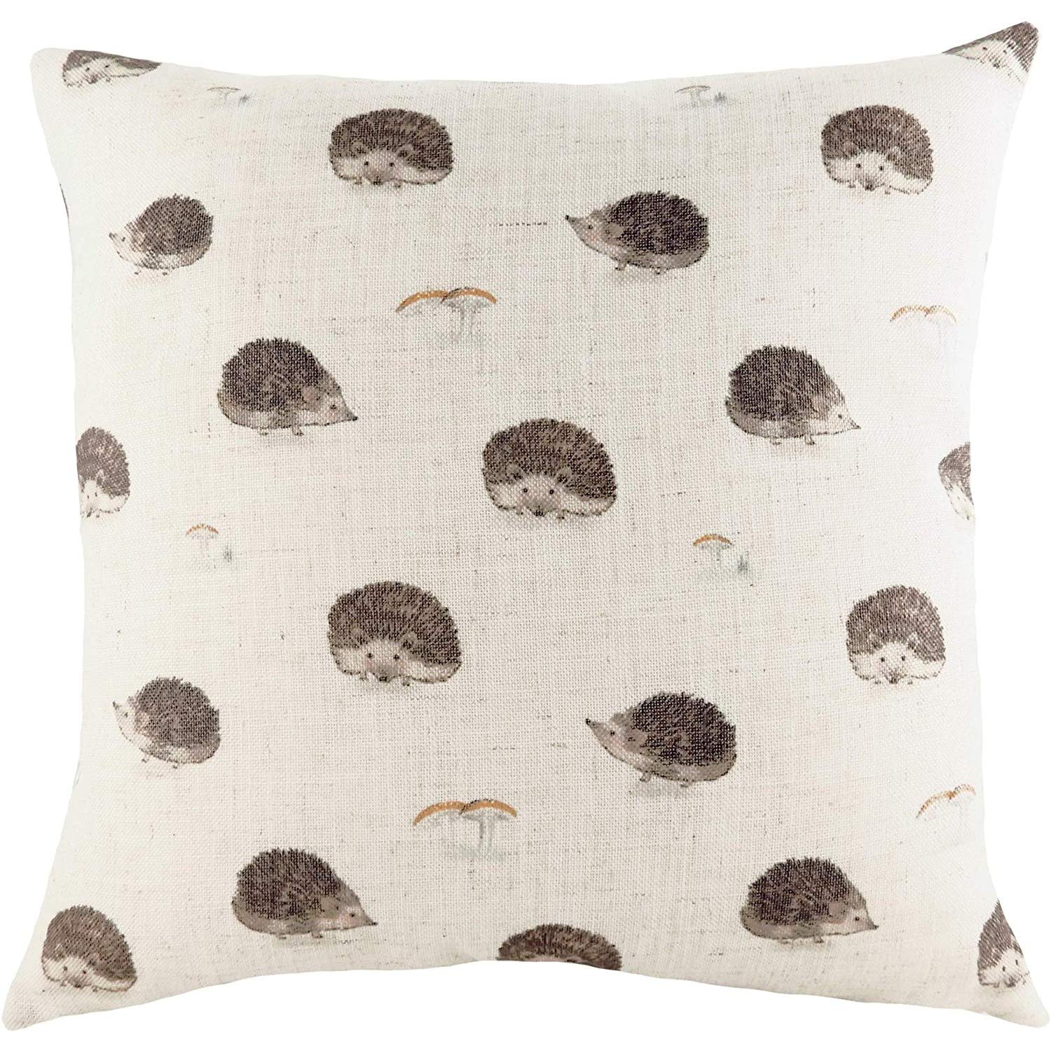 Evans Lichfield Oakwood Hedgehogs Repeat Cushion Cover, Multi, 43 x 43cm