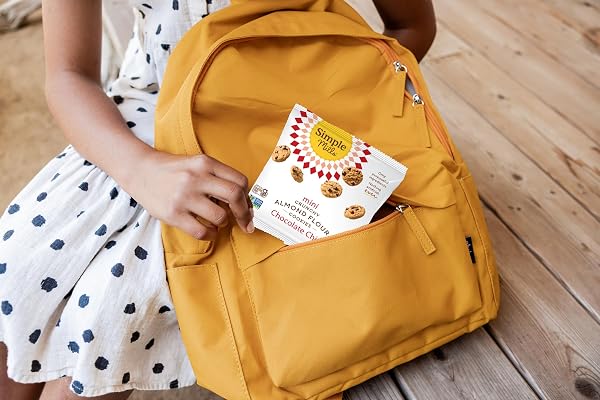 SIMPLE MILLS ALMOND FLOUR MINI CHOCOLATE CHIP COOKIE SNACK PACKS, HEALTHY SNACKS FOR KIDS, INDIVIDUAL PACKS, GLUTEN FREE, 8CT (PACK OF 1)