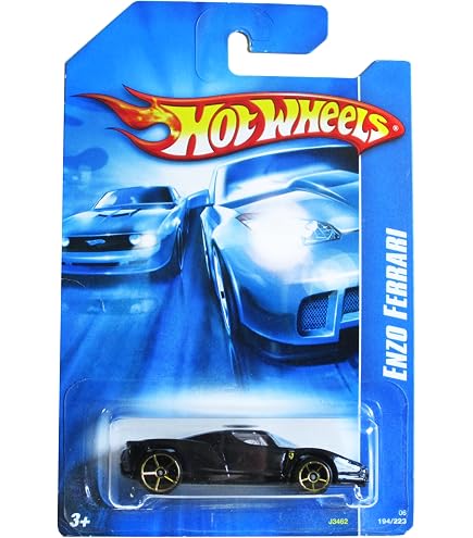 Amazon.com: Hot Wheels 2008-066 All Stars Black Tooned Enzo