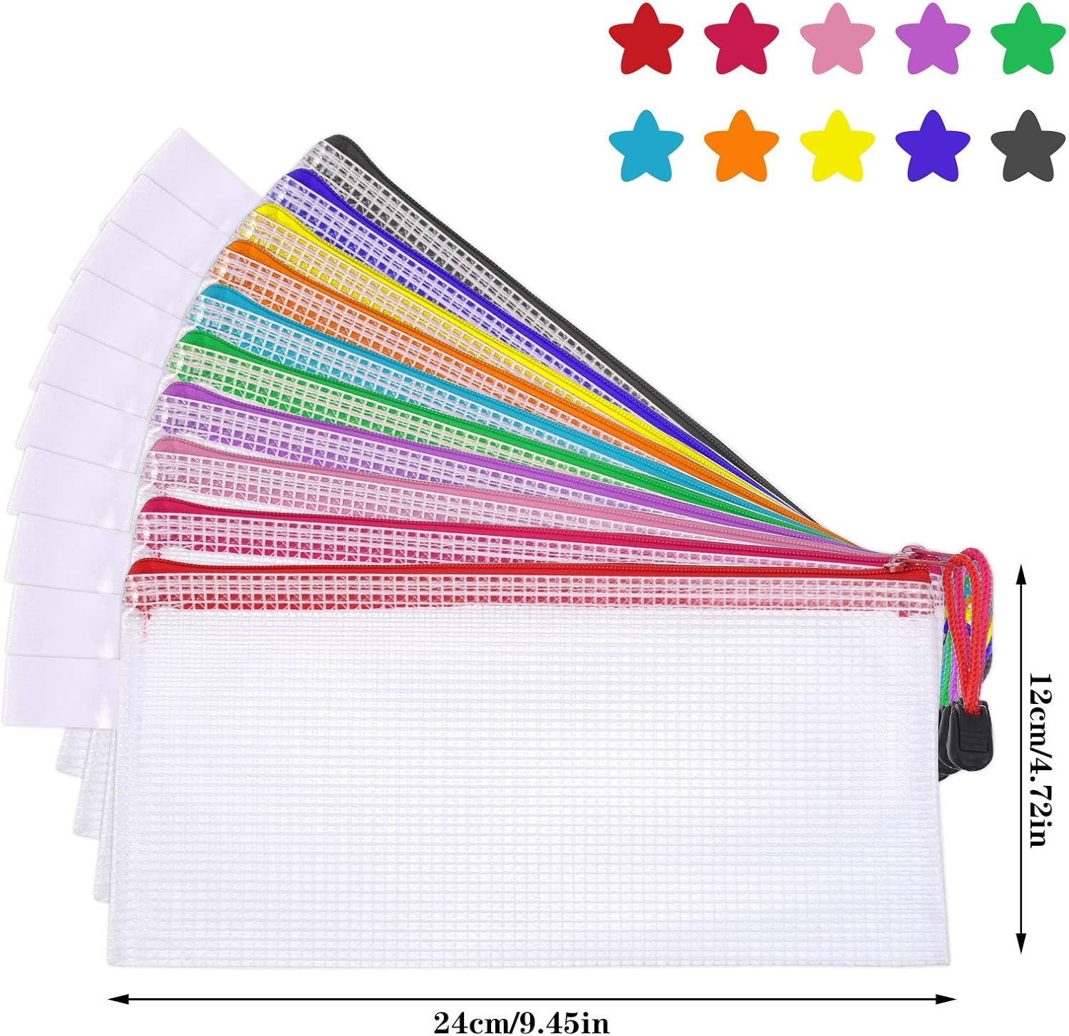 RosewineC 20 Pcs Clear Pencil Case - Image 3