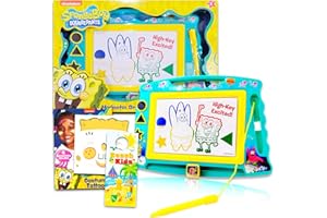 Nick Shop Spongebob Squarepants Magnetic Drawing Board Bundle ~ Spongebob Toys for Boys and Girls | Bikini Bottom Drawing Pad with Stickers (Spongebob Party Favors).