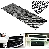 tonchean 47.2x15.7x0.16 Inches Universal Car Mesh Grill Honeycomb Hex Mesh Rhombic Type Black