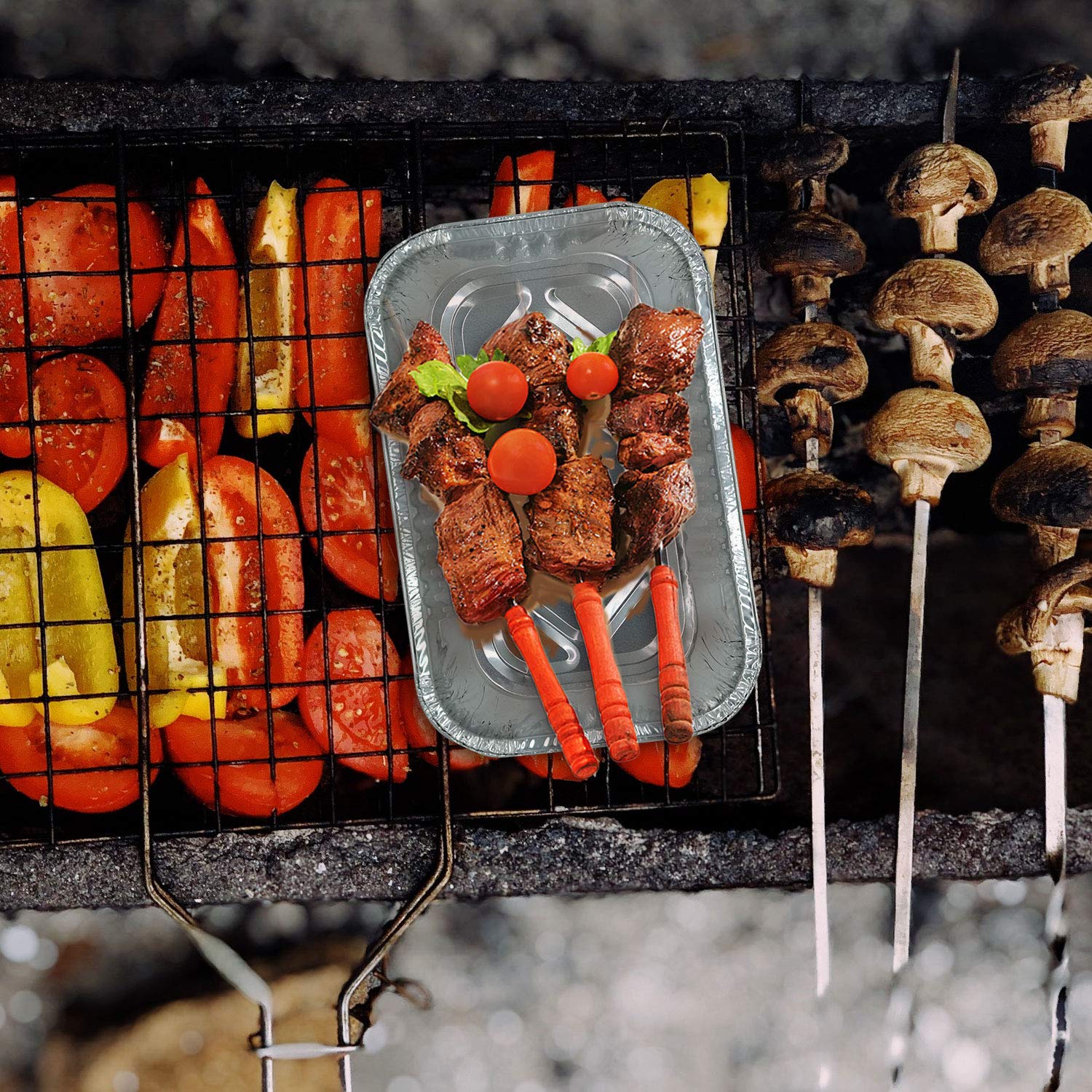 Amazon.com: Moldes desechables de aluminio para hornear (10 ...