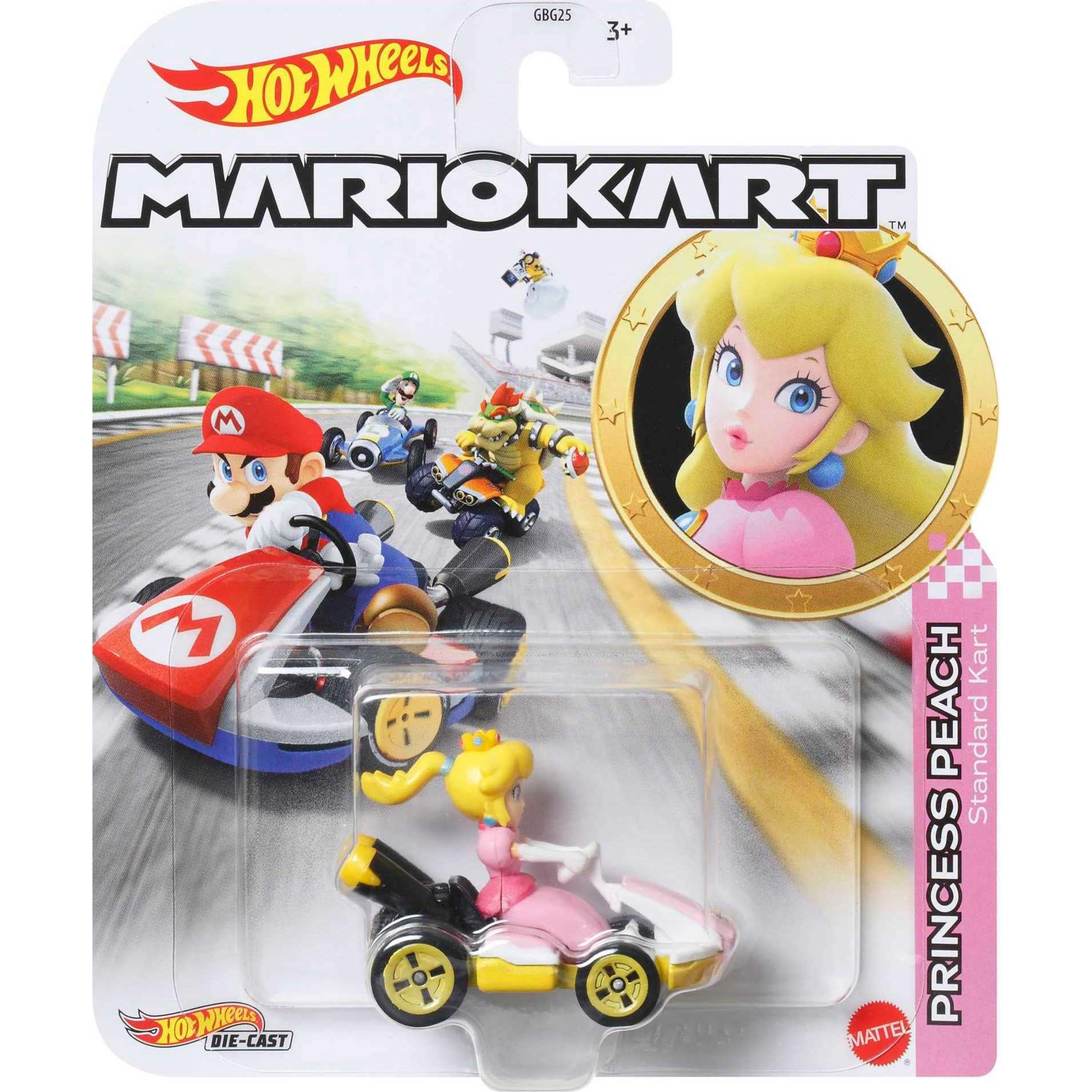 Hot Wheels Mario Kart Characters and Karts as Hot Wheels 1:64 Die-Cast Cars, GBG28
