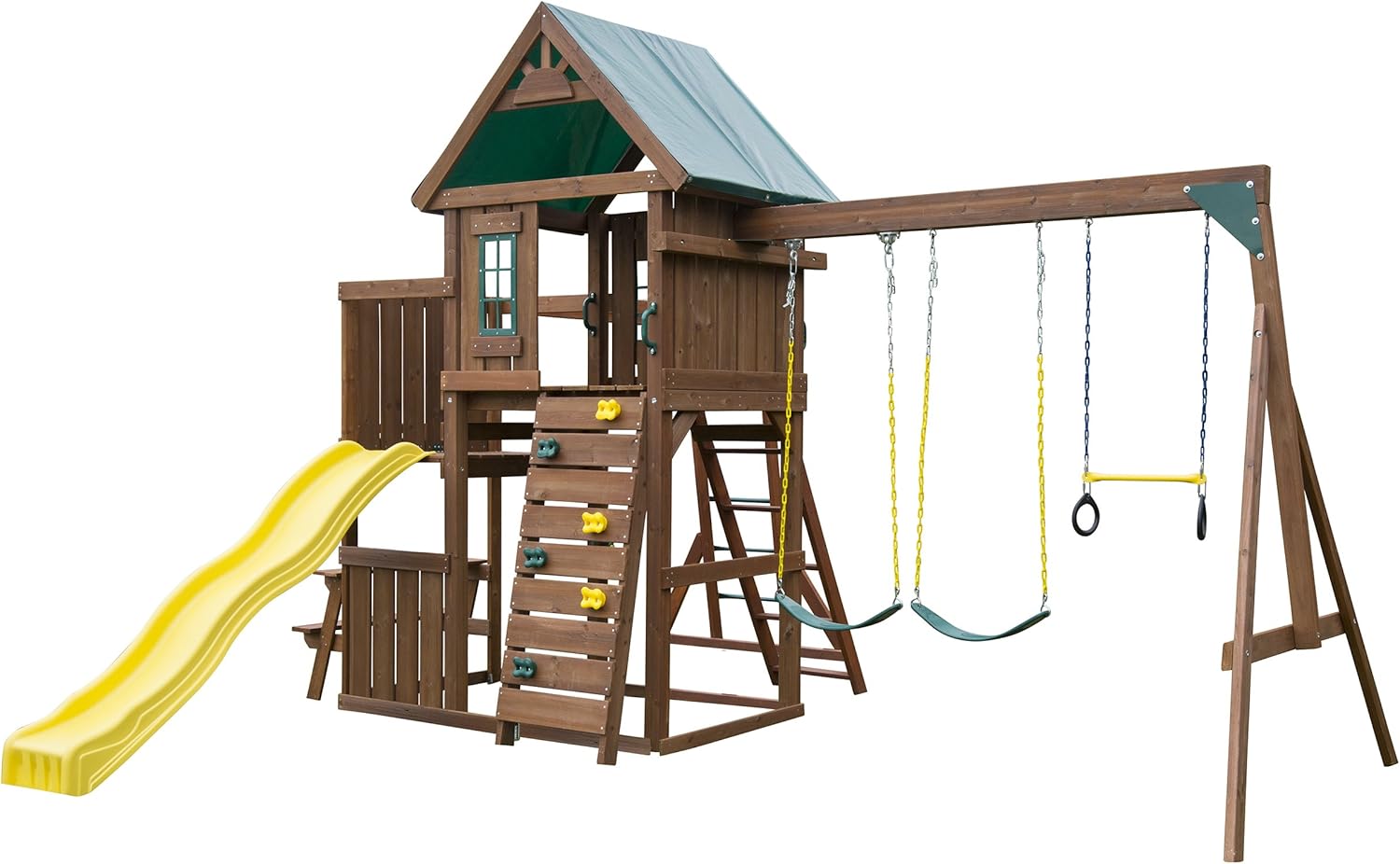 2 swing and slide set