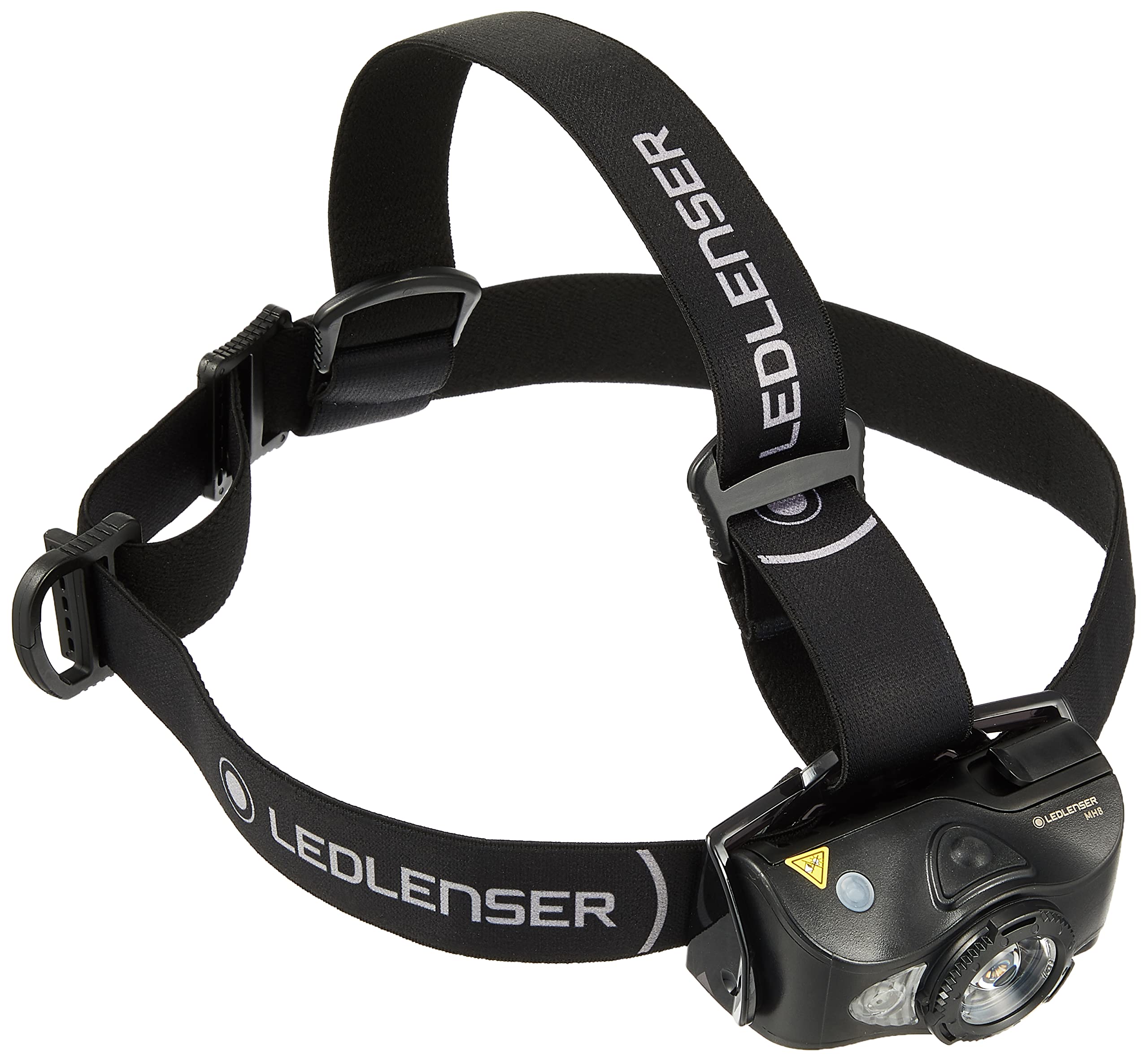 Ledlenser MH8 - Rechargeable LED Head Torch, Super Bright 600 Lumens Headlamp, Water Resistant (IP54), Camping, Fishing, Hiking Equipment, Head Torch Rechargeable, Up to 60 Hours Running Time