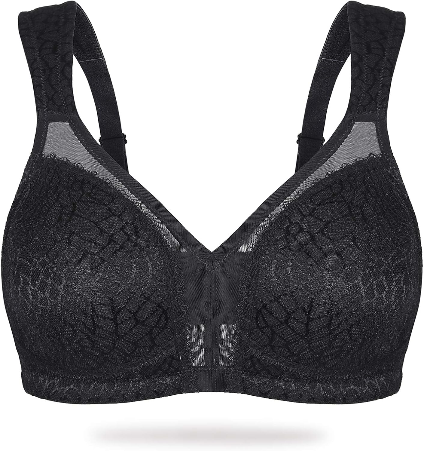 DotVol Women's Full Figure Minimizer Bras Comfort Large Busts Wirefree Non Padded Plus Size Bra at  Women’s Clothing store