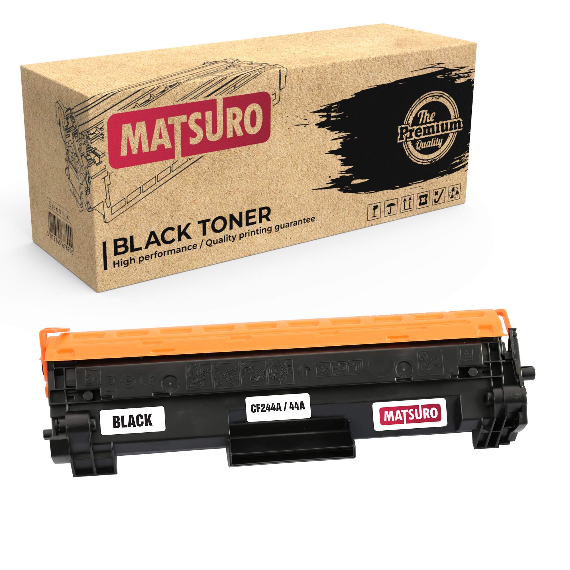 Matsuro Original | Compatible Toner Cartridge Replacement for HP CF244A 44A (1 BLACK)