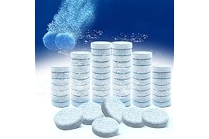 QUICTO 50 Pieces Car Windshield Washer Fluid Concentrated Clean Tablets，Easy to use, Windshield Wiper Fluid Solid Effervescent Tablet,Glass Solid Wiper Cleaning Tablets for Car Kitchen Window