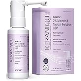 Keranique Hair Regrowth Treatment for Women - 2% Minoxidil for Hair Growth & Thickening - Topical Solution Scalp Treatment for Hair Loss & Thinning w/ Precision Spray Applicator - 2 Fl Oz