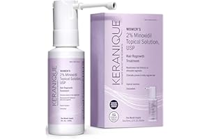 Keranique Hair Regrowth Treatment for Women - 2% Minoxidil for Hair Growth & Thickening - Topical Solution Scalp Treatment for Hair Loss & Thinning w/ Precision Spray Applicator - 2 Fl Oz