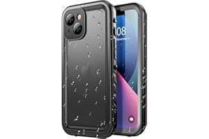SPORTLINK Waterproof Case for iPhone 13, Shockproof Dustproof 13 Phone Case with Built-in Clear Screen Protector, Full Body H