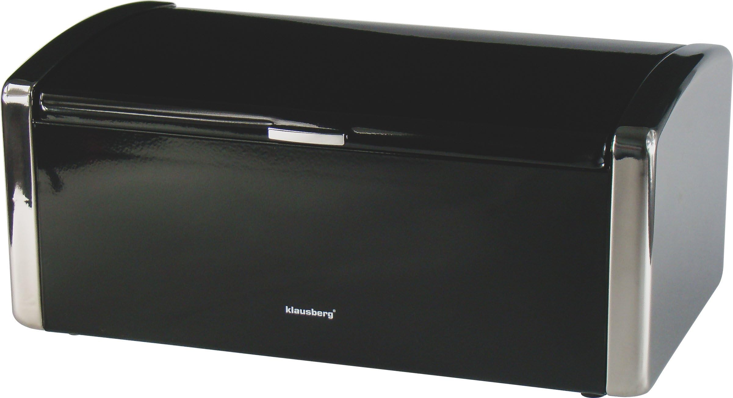 Top Quality Bread Bin Made of High Quality Steel Very Practical Ecological and Hygienic Materials (Black)
