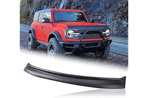 GEARUP Hood Deflector Hood Protector Compatible with Ford Bronco 2/4 2024 2023 2022 2021 Matte Black Hood Protector Bug Deflector Stone Guard(Not for Bronco Sports)