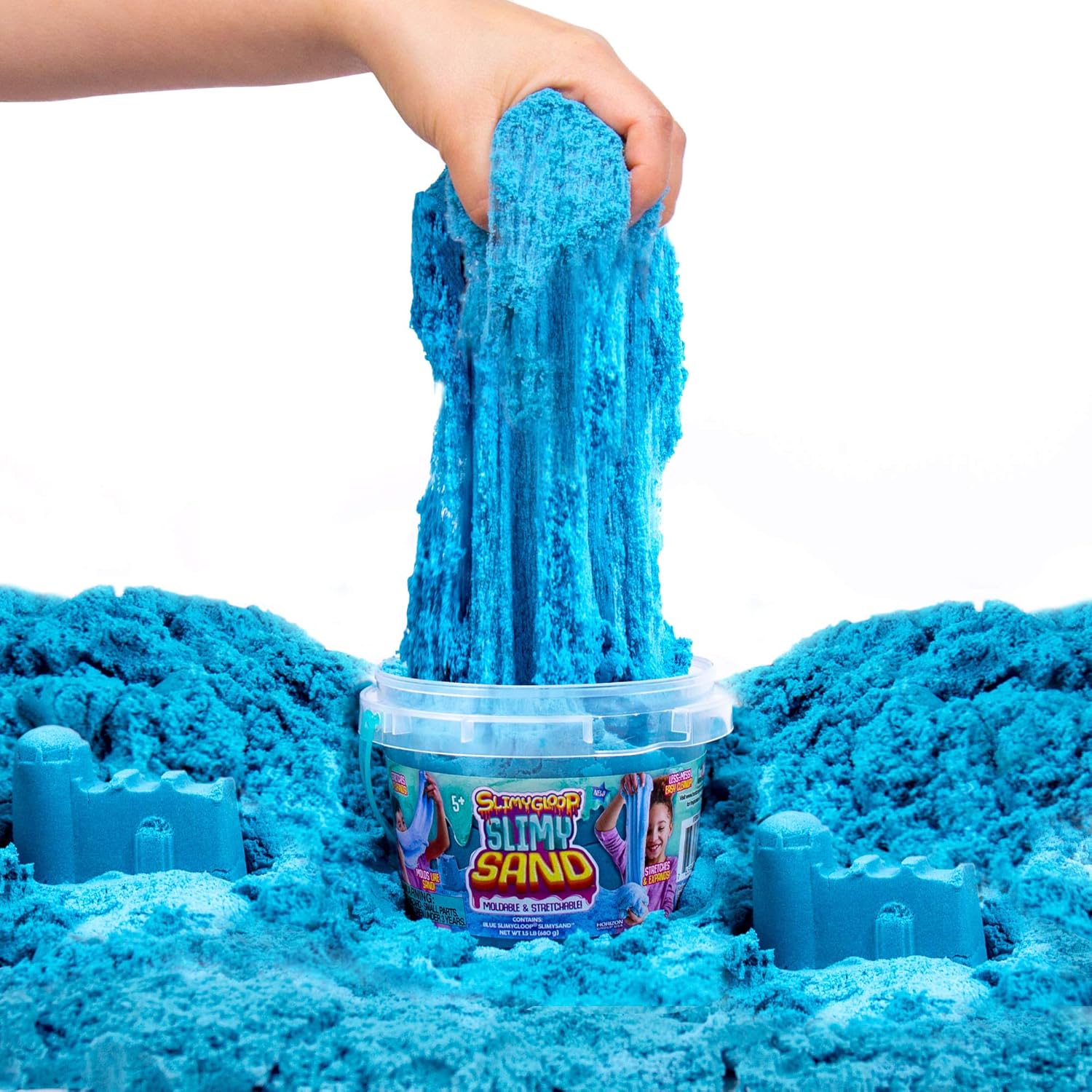 cloud slime with kinetic sand