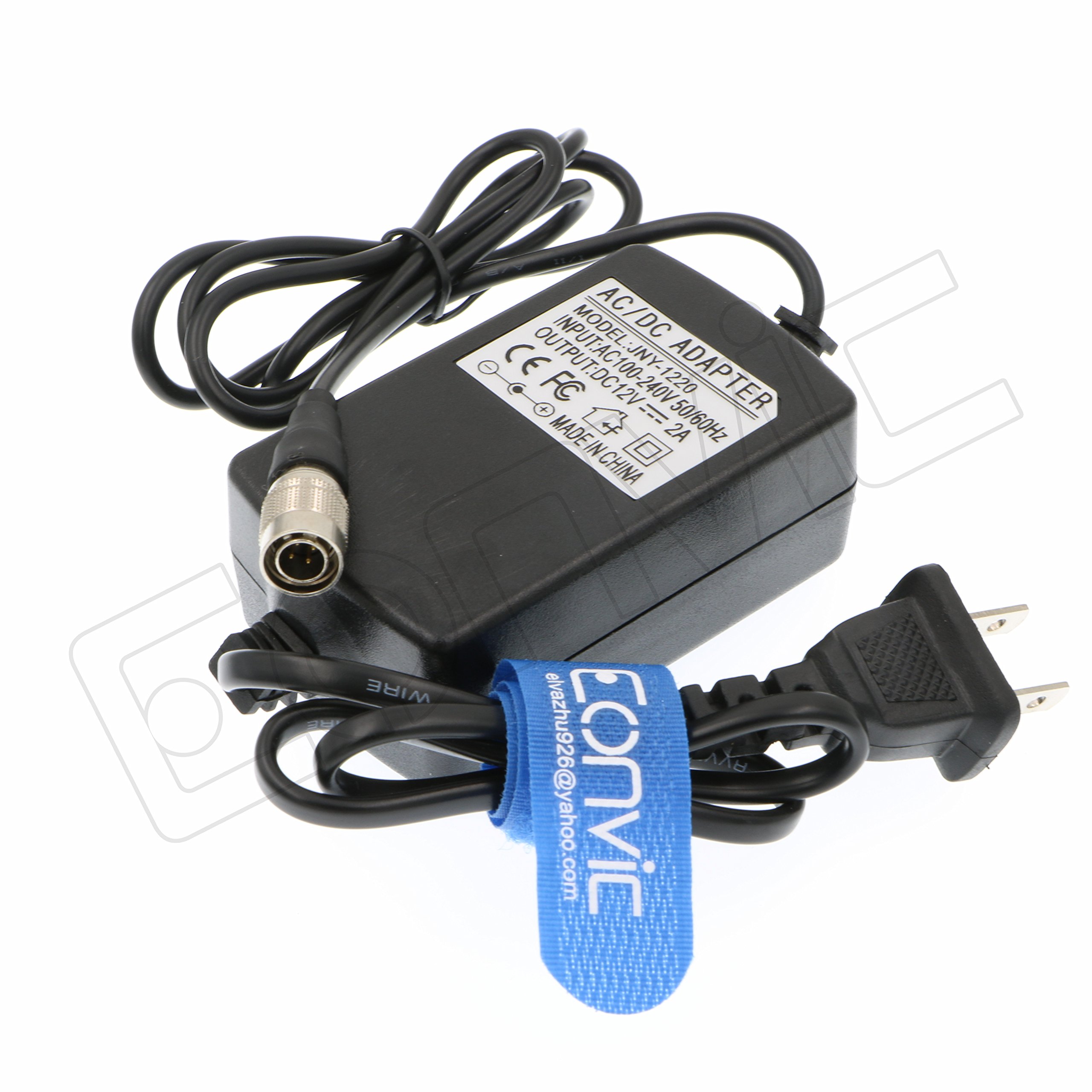 Eonvic Hirose 4Pin Male AC Adapter 12V 2A Power Supply Adapter With UK Plug for Sound Devices 702T 688 Zoom F8 Recorder ZAXCOM