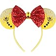 FANYITY Mouse Ears, Sequin Mouse Ears Headband for Boys Girls Women (Winnie)