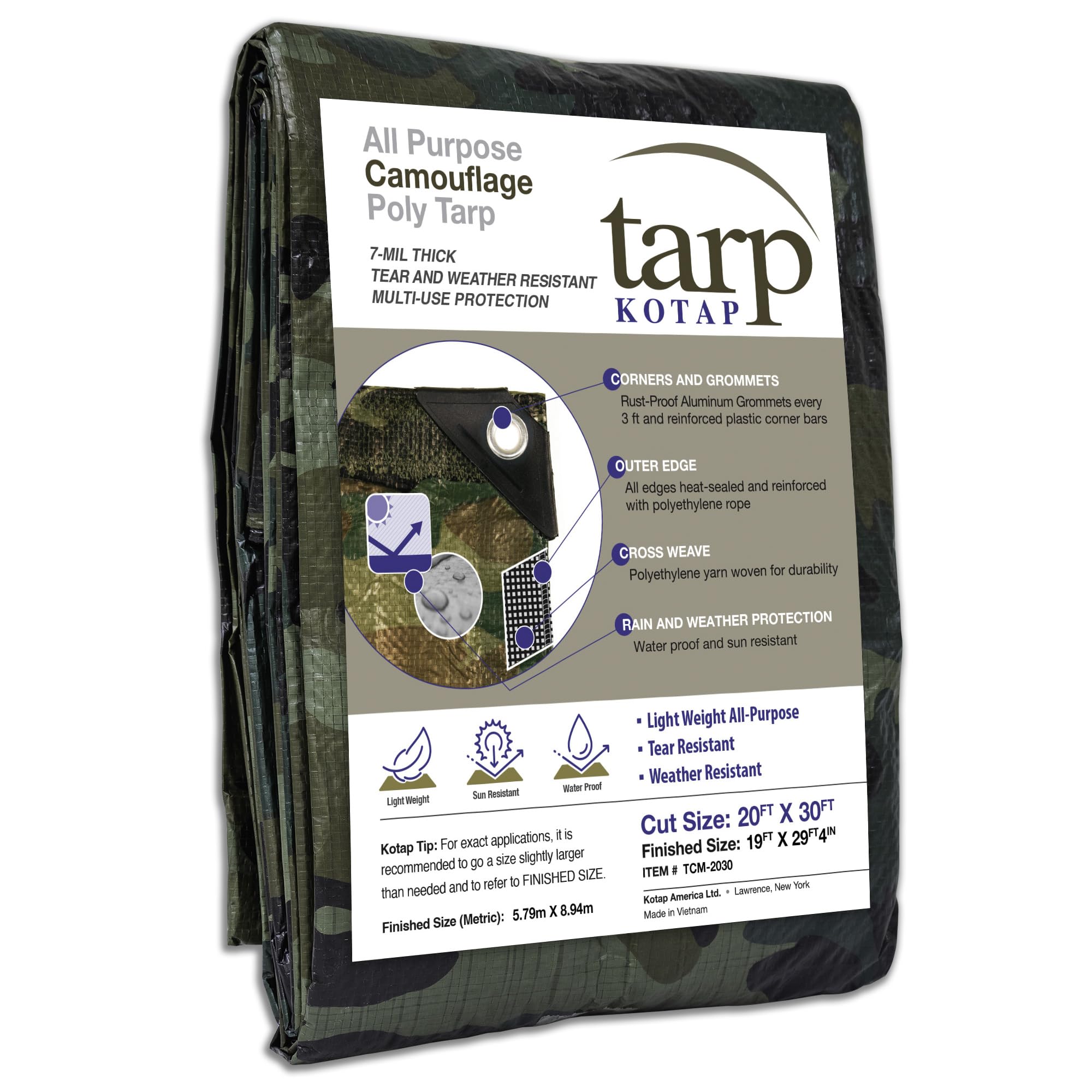Kotap 20 x 30 Ft. All-Purpose Multi-Use 7-mil Poly