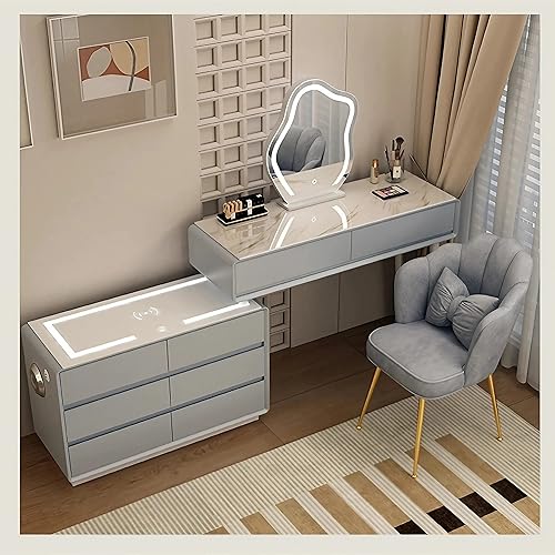 Vanity Set Makeup Vanity Desk with Charging Station Bluetooth