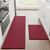 StepRite Kitchen Mats, 2PCS Kitchen Rugs, Cushioned