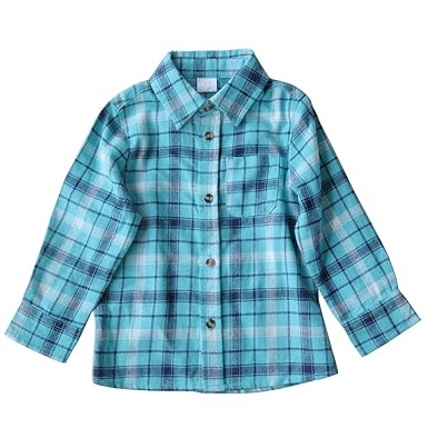 Amazon Famuka キッズ 格子縞 長袖 フランネルシャツ 秋 冬 チェック