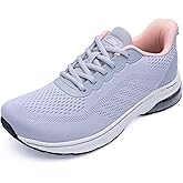 MEHOTO Wide Toe Box Shoes Women Running Shoes Cushioning Comfortable Athletic Workout Gym Cross Trainer Sports Sneakers Grey Pink Size 6