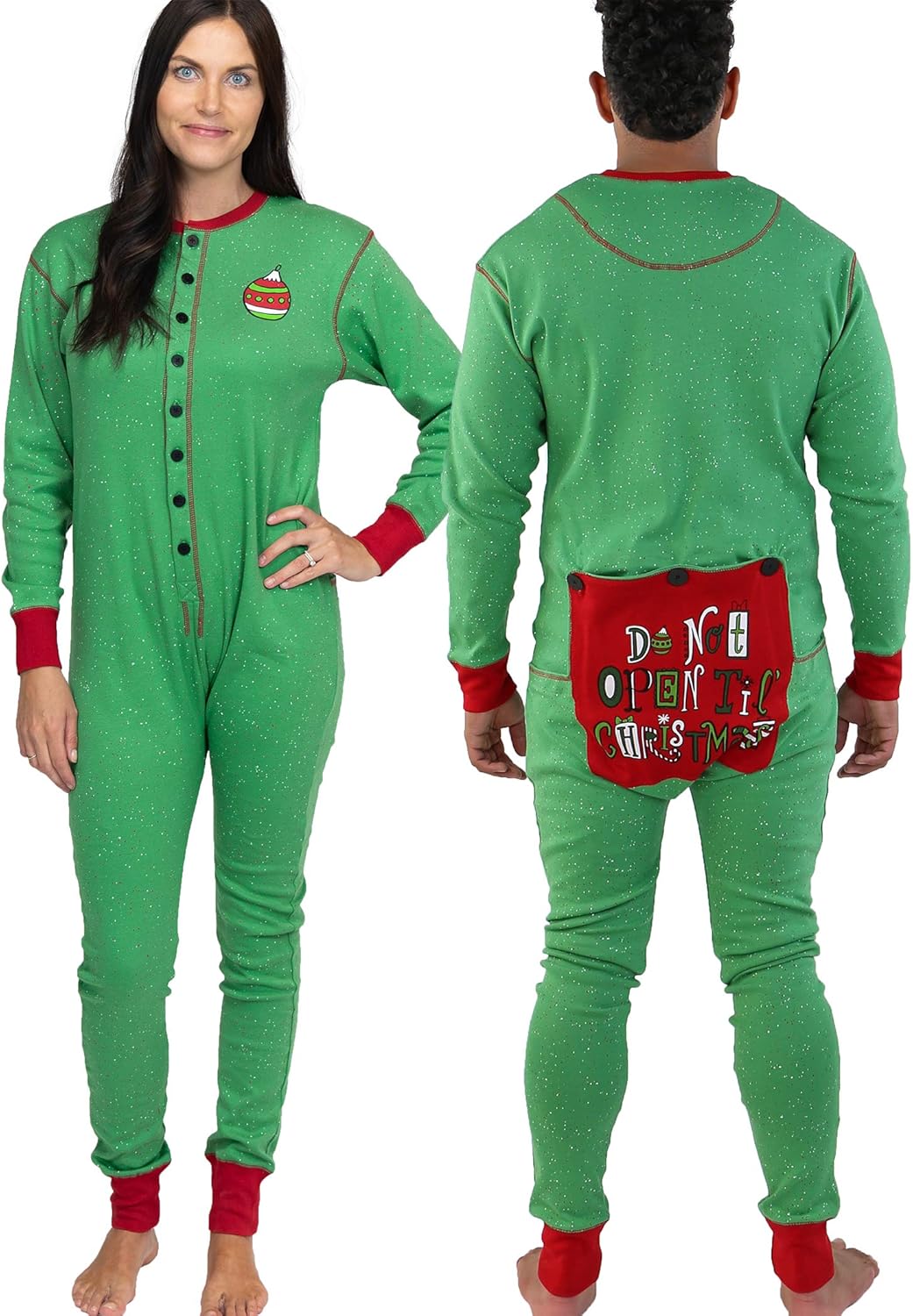LazyOne Flapjack, Matching OnePiece Pajamas with Drop Seat