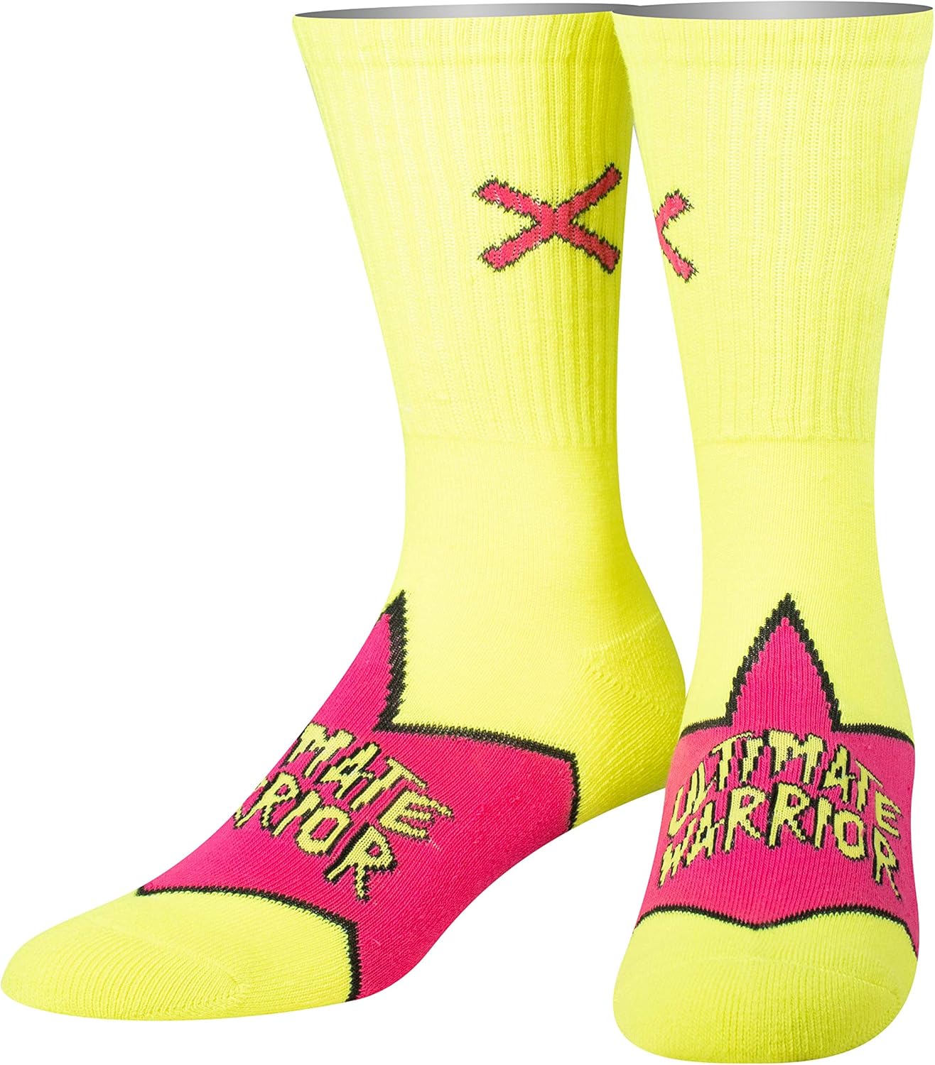 Odd Sox, Unisex, WWE Wrestling, Faces, Crew Socks, WWF Novelty Crazy Funny Silly Cool