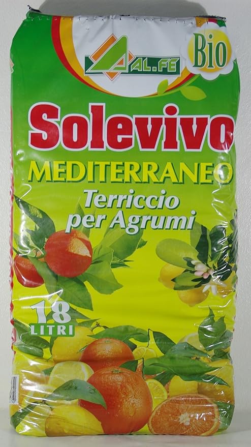 Sustrato Mediterraneo para cítricos Solevivo, paquete de 18 L ...