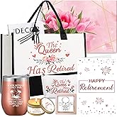 Crenics Retirement Gift for Women, Happy Retirement Gifts for Coworker, Friends, Boss, Teachers, Nurses, Mom, Grandma Retirees, Best Retired Gifts with Tote Bag Set