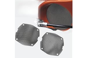 VPZMT Replacement Front Mesh Speaker Grill Cover Panels for 1996-2013 Harley Davidson Touring, Electra Glide, Street Glide, Ultra Limited And Tri Glides Models (Black)