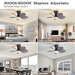 She's home 5 Palm Leaf Ceiling Fan with Light and