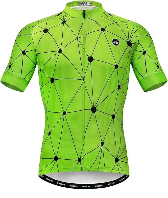 striped cycling jersey